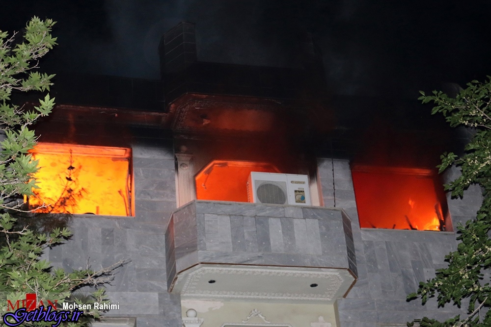 ۵ نفر نجات پیدا کردند , آتش‌سوزی منزل مسکونی در مشهد